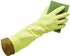 Impact® Deluxe Flock Lined Latex - Yellow, Large -- 8425L - Image