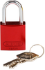 Brady Compact Aluminum Padlock Red Keyed Different - 133270 - Brady Corporation