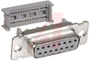 D-Sub Connector; Socket; IDC; 26 and 28AWG; Copper Alloy; Gray; Gold - 70114899 - Allied Electronics, Inc.