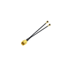 RP SMA Male St. Connector With RG0.81 (L-10CM) + 2*MHF4 Connector (Y-Type Splitter Combiner) - ET-SMRS-13BL10C-2MHF4 - Eteily Technologies India Pvt. Ltd.