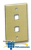 ICC Flush Mount 2 Outlet Modular Face Plate - ICC-FACE2 - TelephoneStuff.com