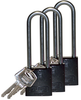 Black Aluminum Padlocks - 123307 - Brady Corporation