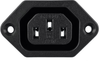 IEC 60320 C13 Screw Mount AC Power Outlet with Solder Terminals - 710W-00/01 - Qualtek Electronics Corp.