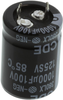 Aluminum Electrolytic Capacitor 1000Uf 100V 20%, Snap-In; Capacitance Cornell Dubilier - 12C7302 - Newark, An Avnet Company