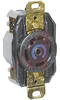 Receptacle; 30 A; 120/208 VAC; Black; Brass; Bronze; Brass; Bronze; Nylon (Top) - 70116448 - Allied Electronics, Inc.