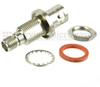Bulkhead SMA Female (Jack) to BNC Female (Jack) Adapter, Nickel Plated Brass Body, 1.2 VSWR -- SM4705 - Image