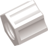 5/16 x 1/2-20 UNF Commercial Grade Compression Nut, Natural -- APCONU312N - Image