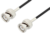BNC Male to BNC Male Cable 60 Inch Length Using RG174 Coax - PE3C2295-60 - Pasternack