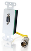 RapidRun&reg; DB9 Wall Plate - White -- 2212-42169-001 - Image