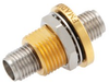 2.92mm Female (Jack) to 2.92mm Female (Jack) Bulkhead Adapter, Gold plated Stainless Steel Body, 1.35 VSWR -- FMAD1201 - Image