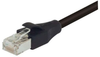 Double Shielded LSZH 26 AWG Stranded Cat 6 RJ45/RJ45 Patch Cord, Black, 20.0 Ft - T6A00001-20F - MilesTek Corporation