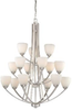 Large Chandeliers-Glass Shade - 92309 - Light Center (The)