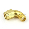 Radius RA SMA Male (Plug) to SMA Female (Jack) Adapter MIL-STD-202, Method 106, Passivated Stainless Steel Body, High Temp, 1.25 VSWR - SM5292 - Fairview Microwave Inc.