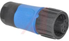 connector,plastic circ,str fem cable conn,6+gnd silver plt cont,solder term,blue - 70013162 - Allied Electronics, Inc.