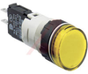 Pilot Light,Pnl Mnt;LED;Mnt-Sz 16mm;Yellow;12-24VAC/VDC;QC/Solder Tabs -- 70007381