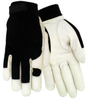 Red Steer 1523 Black/White Large Grain Goatskin Leather/Spandex Driver's Gloves - Wing Thumb - 046065-15233 - 046065-15233 - R. S. Hughes Company, Inc.