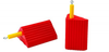 UC1400 General-Purpose Utility Wheel Chock Roped Pair - UC1400-6-P - Checkers
