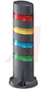 LIGHT TOWER 4 TIER RED/AMBER/BLUE/GREEN24VAC/DC DIRECT MOUNT - 70173440 - Allied Electronics, Inc.