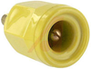 Electrical Connector; Pin Receptacle; 0.38 in.; 2 in.; 0.25 in. (Max.); Yellow - 70121000 - Allied Electronics, Inc.