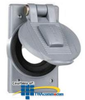 Hubbell Single Receptacle 1.39" Weatherproof Cover -- HBL7425WOA - Image