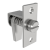 Compression Latch, Self-Adjusting, Small Size, Tool Locking, Slotted Flush Head, 6.4-13.5mm Grip, Steel, Zinc Plated, Bright Chromate - 43-1-14-0 - Southco