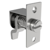 Compression Latch, Self-Adjusting, Medium Size, Tool Locking, Slotted Flush Head, 0.8-6.4mm Panel, 19.1-28.6mm Grip, Steel, Zinc Plated, Bright Chromate - 44-10-18-0 - Southco