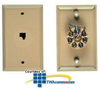 Allen Tel Flush Dec Wall Jack -- AT216-6DEC - Image
