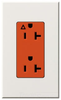 Duplex/Single Receptacle - NTR-20-IG-OR-WH - Lutron Electronics Co., Inc.