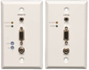 VGA with Audio over Cat5/Cat6 Extender Kit, Wallplate Transmitter & Receiver with EDID, 1920 x 1440 @ 60 Hz, Up to 1000 ft., TAA - B130-101A-WP-2 - Tripp Lite by Eaton
