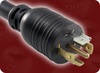 LOCKING NEMA L21-20P to IEC-60320-C19 x 3 HOME // Power Cords // High Voltage Power Cords // Locking Blade Power Cords - 2091.068S - Quail Electronics