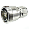 Low PIM N Male (plug) to 7/16 DIN Female (Jack) Adapter, Tri-Metal Plated Brass Body, 1.2 VSWR - SM4687 - Fairview Microwave Inc.