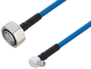Plenum 7/16 DIN Male to SMA Male Right Angle Low PIM Cable 100 cm Length Using SPP-250-LLPL Coax Using Times Microwave Parts - PE3C6195-100CM - Pasternack