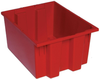 Genuine Stack & Nest Tote Bin, Red; Bin Colour Quantum Storage - 44AC7533 - Newark, An Avnet Company