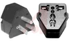 Plug, Adapter; universal receptacle; grounded N American plug; plastic - 70181313 - Allied Electronics, Inc.