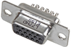 Standard D Sub Connector, High Density, Hd Series, De, Receptacle, 15, Steel Body, Solder Rohs Compliant Amphenol - 45X4599 - Newark, An Avnet Company