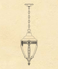 B17320 Small Grosse Pointe Ceiling Lantern - Hanover Lantern, Inc.