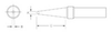 Weller Conical Tip PTF7 - Conical Tip - 0.62 in Tip Length - 0.047 in Tip Width - 0.033 in Thick - 037103-47331 - R. S. Hughes Company, Inc.