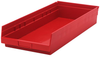 Economy 4 Shelf Bin, Red; Bin Colour Quantum Storage - 44AC6817 - Newark, An Avnet Company