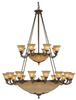 Large Chandeliers-Glass Shade - 8362 - Light Center (The)