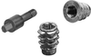 Hexdrive Knife Thread Insert for Wood: 1/4-20 Flush x 20mm Length x 9mm Hole x 6mm Hex - 42367 - Te-Co, Inc.