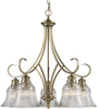 6005-D5 AB Mid. Chandeliers-Glass Down - 376463 - Capital Lighting, Inc.