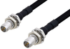 Slide-On BMA Plug Bulkhead to Slide-On BMA Plug Bulkhead Cable 24 Inch Length Using PE-SR402FLJ Coax - PE3C4899-24 - Pasternack