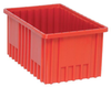 Dividable Grid Container, Red; Bin Colour Quantum Storage - 44AC4692 - Newark, An Avnet Company