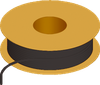 Flexible Tubing, 90 Shore A, Black Opaque -- AP02PV161VBK