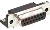 Receptacle, D-Subminiature; Receptacle;15; Front Metal; Phosphor Bronze - 70041654 - Allied Electronics, Inc.