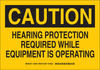 Brady B-401 Polystyrene Rectangle Yellow Machine & Equipment Sign - 14 in Width x 10 in Height - 128560 - 754473-77462 - R. S. Hughes Company, Inc.