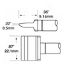 OKi RFP-BL3 Cartridge Blade 22.1 mm x 9.14 mm - RFP-BL3 - Ellsworth Adhesives