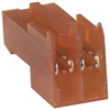 Connector; Closed End; 2; Nylon; CopperAlloy; Tin-Lead; 0.100 in.; 22 AWG; Red - 70042737 - Allied Electronics, Inc.