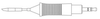 Weller Conical Tip 0054460699 - Conical Tip - 1.654 in Tip Length - 0.047 in Tip Width - 0.047 in Thick - 037103-20818 - R. S. Hughes Company, Inc.