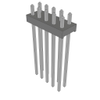 Headers, Male Pins - 612-MTMM-105-14-T-D-085-ND - DigiKey